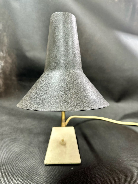 SIS Hexenhut Desk Table Lamp Mid Century 60s, Metal, Black (photo 5 of 15)