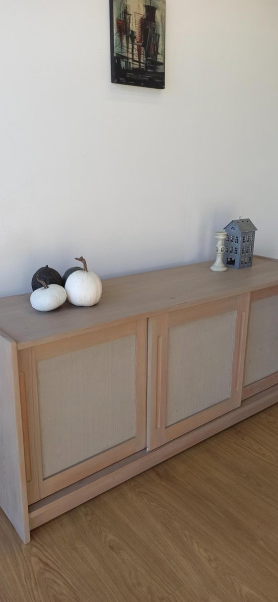 Image 1 of Scandinavian woden long sideboard. 