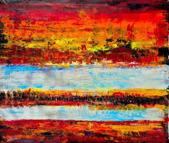 Image 1 of  Jovan Srijemac (1962) - Dutch landscape 