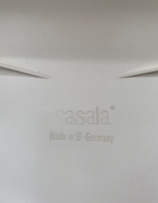 Tabouret bas Casala blanc 1970