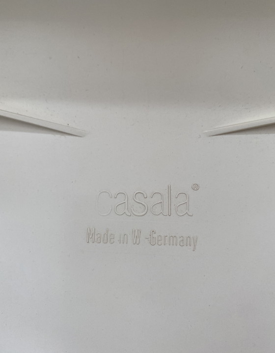 Image 1 of Casala white low stool 1970s