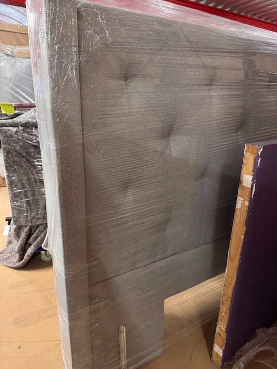 Image 1 of Swisse Sense, Luxus-Kopfteil, Doppelbett, graues Capitonné