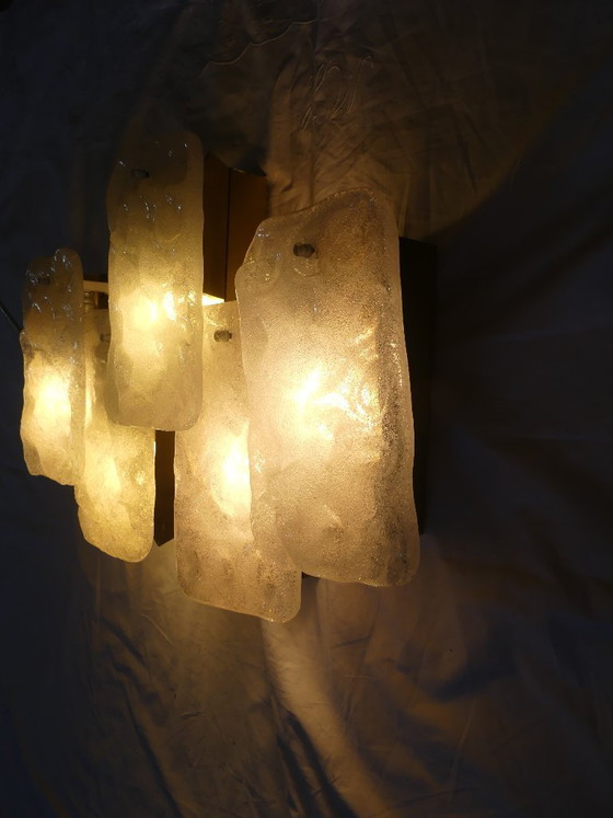 Image 1 of Kaiser wandlamp, wandlamp, ijsglas, jaren 60/70, UK1aeb