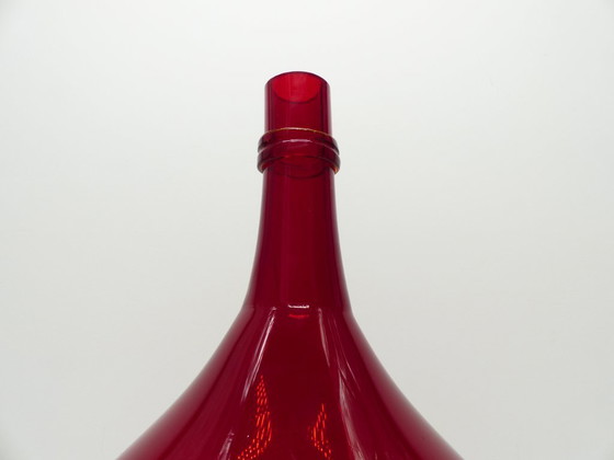 Image 1 of Dame jeanne en verre rouge rubis – grand format – 48 cm