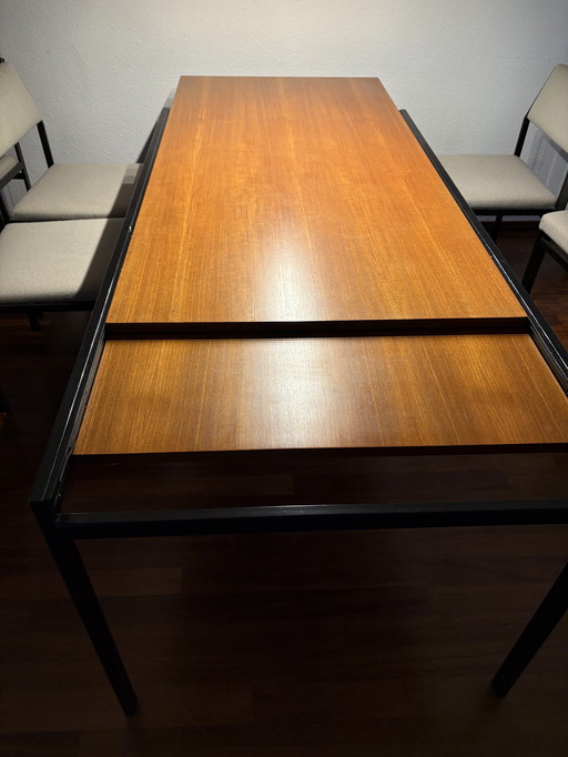 Taptoe Dining Table With Six Chairs And Two Chairs With Armrests