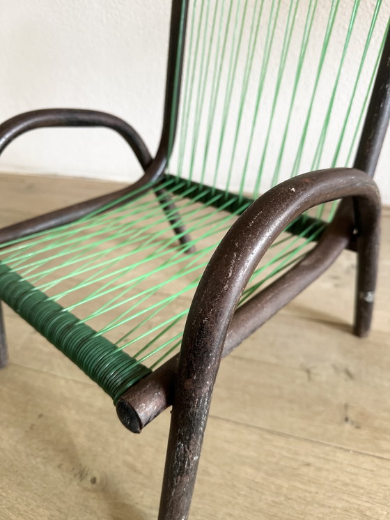 Image 1 of Vintage industrieel kinderstoeltje 1955