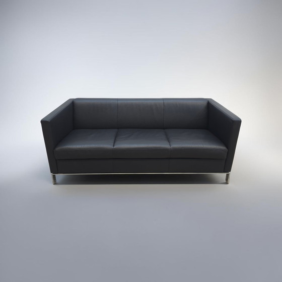 Image 1 of Walter Knoll Foster Set Black Designer Sofa Leather Sofa Couch
