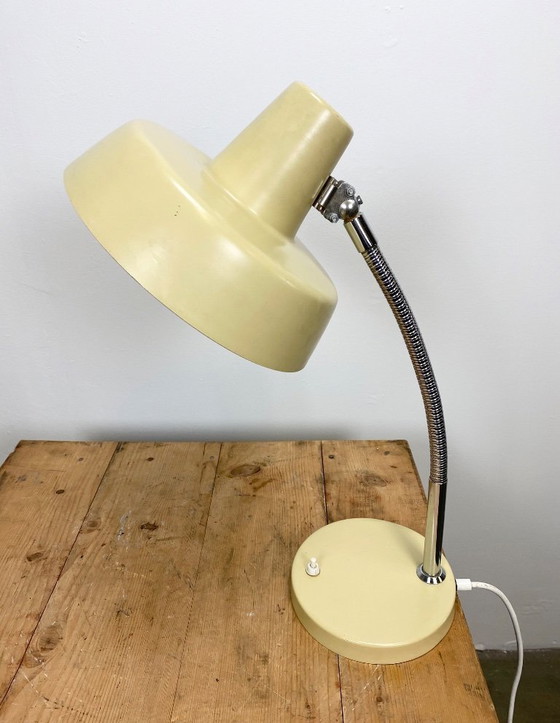 Image 1 of Vintage Beige Gooseneck Table Lamp, 1960s