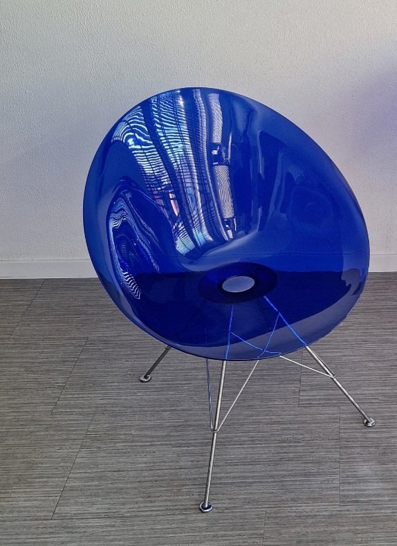 Kartell Eros チェア 青色 Kartell Eros チェア 青色 ERO|S|