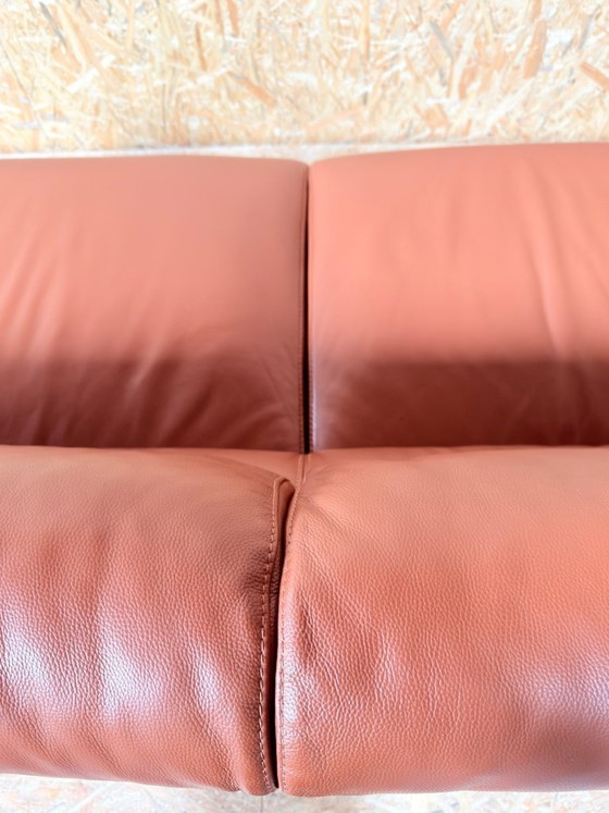 Image 1 of Agnelli Sofa 2 ,5 zits leren Italiaanse bank