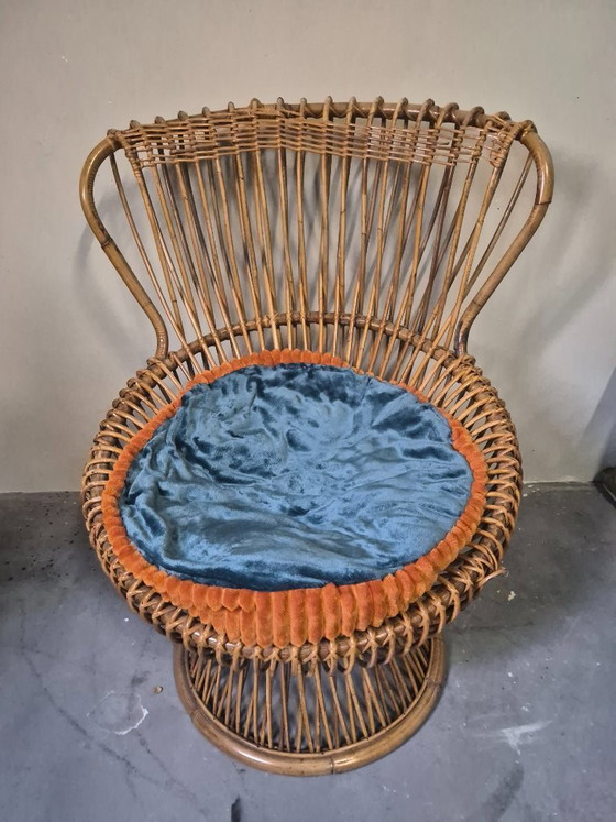 Fauteuil lounge Margherita vintage – Bonacina, Rattan (photo 16 of 18)