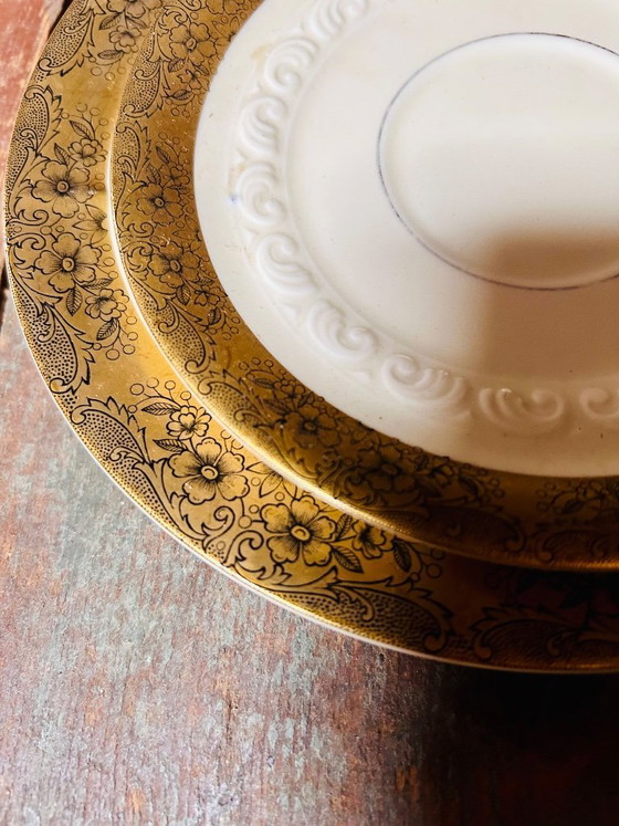 Image 1 of Set van 2 decoratieve retro mokken