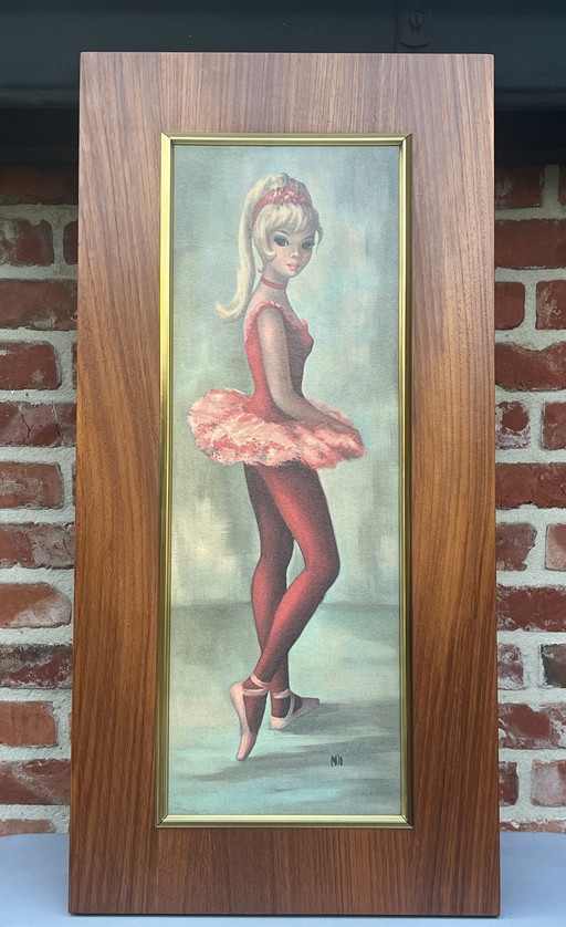 Vintage wanddecoratie ballerina Maio