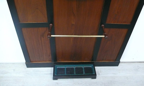 Image 1 of Gran perchero Art Nouveau en olmo / madera maciza de olmo + negro, hacia 1910