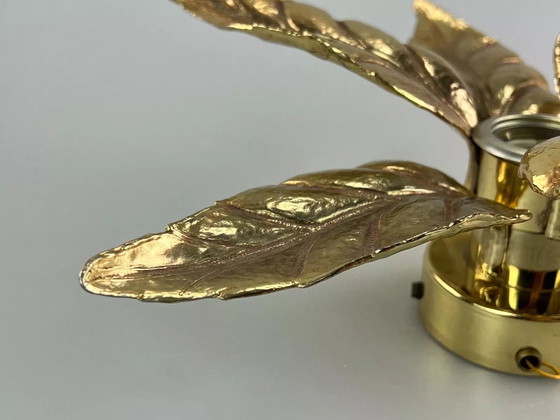 Image 1 of Lampada da parete anni &#39;60 e &#39;70 Willy Daro luci massicce in ottone