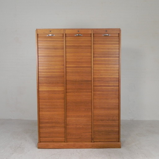 Eiken Rolluikkast met 3 Luiken, 179 cm Hoog