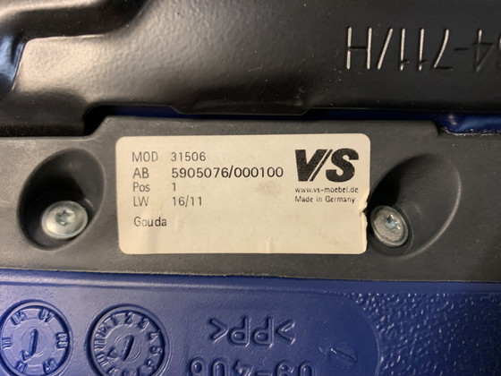 Image 1 of Office chair by Verner Panton for VS Möbel. Blue.