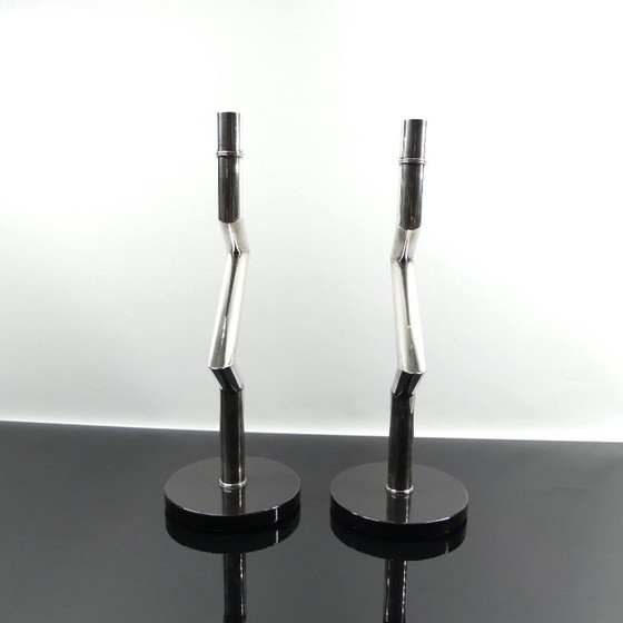 Image 1 of 2 Wilkens Kerzenhalter, Leuchterpaar, versilbert