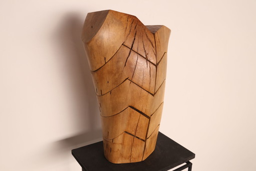 Claudio Di Placido France Torse Torreador wooden sculpture '