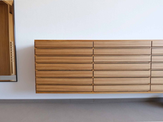 Image 1 of Wall hanging sideboard custom design in the style of Sussex for eyeglass manufacturer