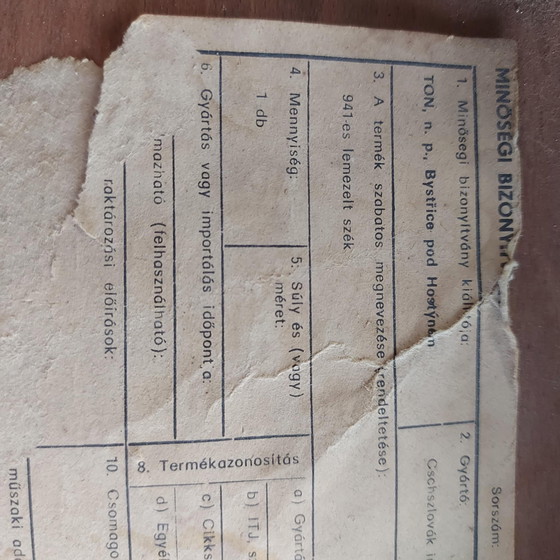 Image 1 of 2x Silla TON checoslovaca de los años 60