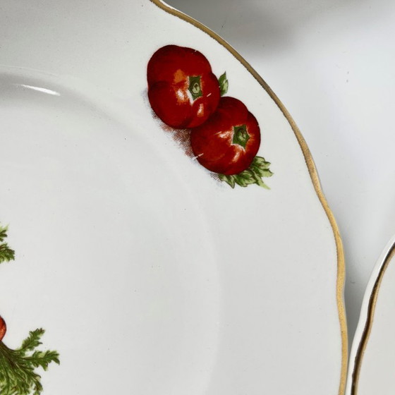 Image 1 of Set di piatti da dessert Lunéville "Le Potager" da 6 KG, anni 1950/70