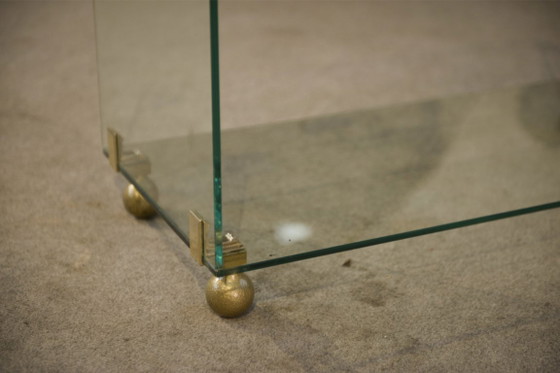 Image 1 of Glazen salontafel van Roche Bobois, jaren 60.