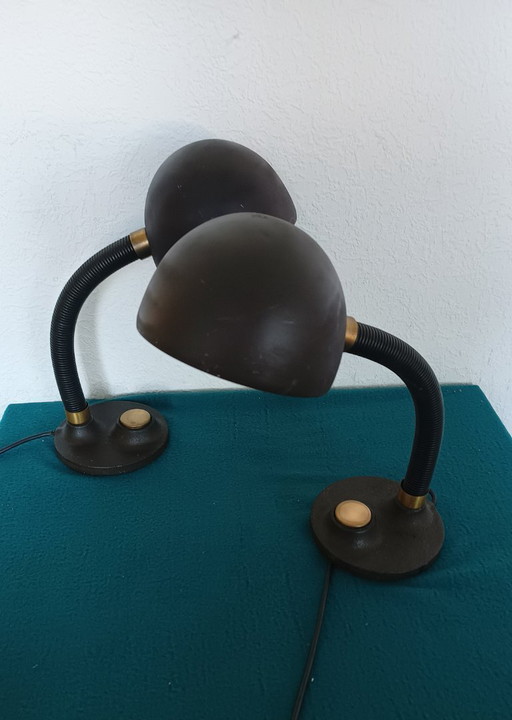 Lámparas de escritorio Hillebrand Two Sixties – bureaulampen, Metal, Brass (photo 2 of 13)