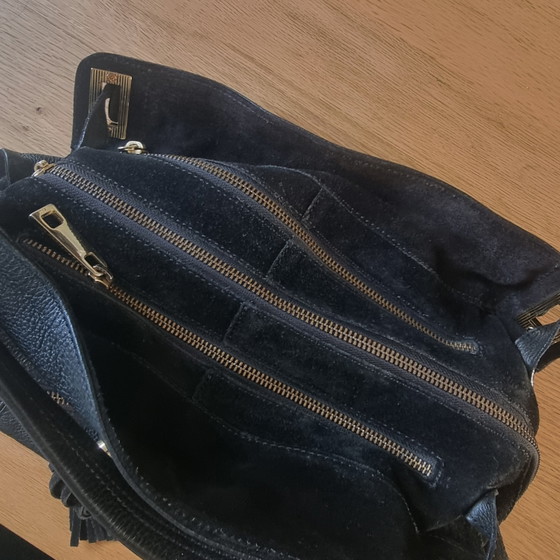 Handtas van Sandro – Schoudertassen, Cotton, Leather (photo 8 of 8)