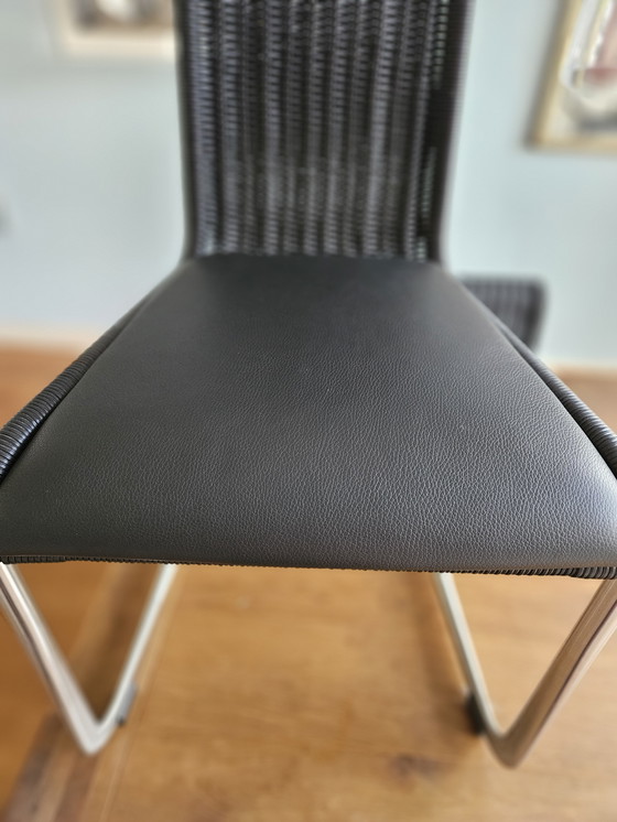 Image 1 of 4x Tecta B20 black with cushion