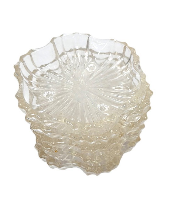 Image 1 of 5 piattini vintage in vetro per marmellata