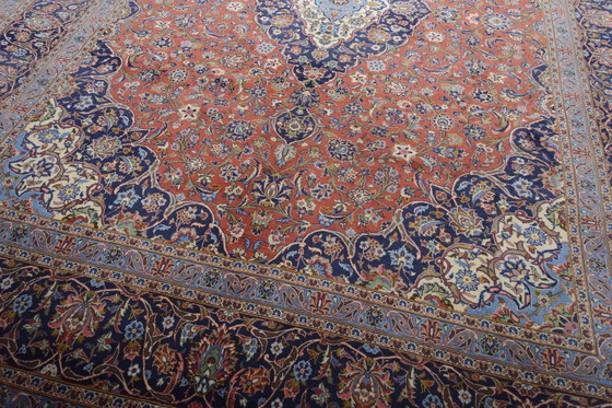Image 1 of Handgeknüpfter Kashan Kork - Rot - 403 x 292 cm