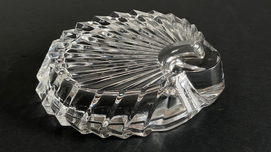 Image 1 of CENDRIER Cristal VINTAGE Forme Coquillage