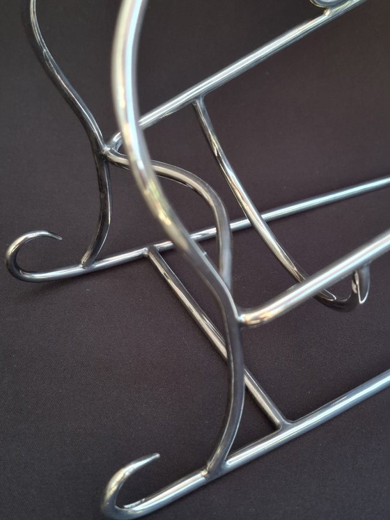 Image 1 of Porte-bouteille Art Déco | Traîneau argenté de Wiskemann