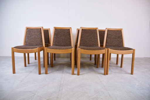 8 sedie da pranzo scandinave vintage
