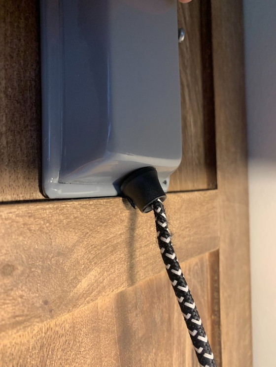 Image 1 of Vintage NARDO GREY wandlamp - Fitting E27