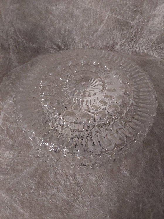 Image 1 of wall lamp with spherical glass / German ceiling or wall lamp from the 1970s