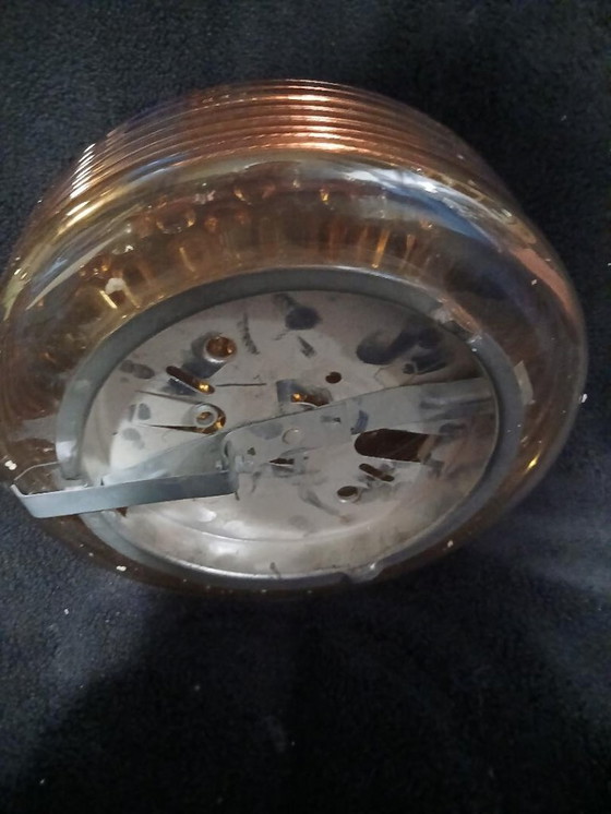 Image 1 of Leuchtend orange-goldene Decken-/Wandleuchte aus den 1980er Jahren