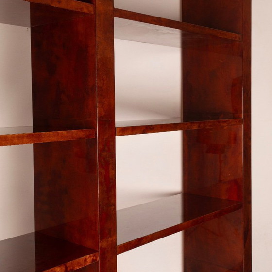 Image 1 of Perkamenten boekenkast van Aldo Tura voor Tura Milano 1960