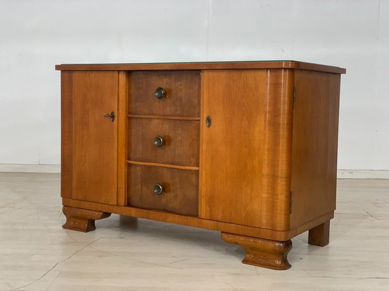 1960s Chest of Drawers Sideboard Cabinet Hallway Cabinet Living Room Cabinet VINTAGE – Wood (photo 6 of 9)