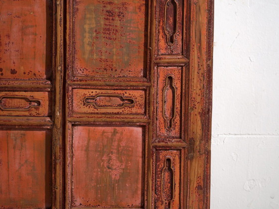 Antique lacquered cabinet in pine wood – China, circa 1930 – Storage cabinet, Iron (photo 40 of 40)