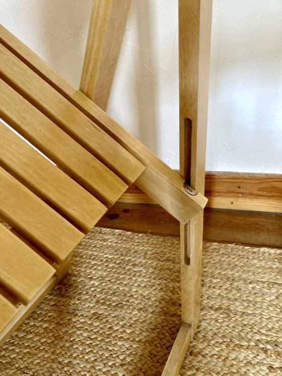 Image 1 of Sillas plegables de Aldo Jacober en madera maciza de haya