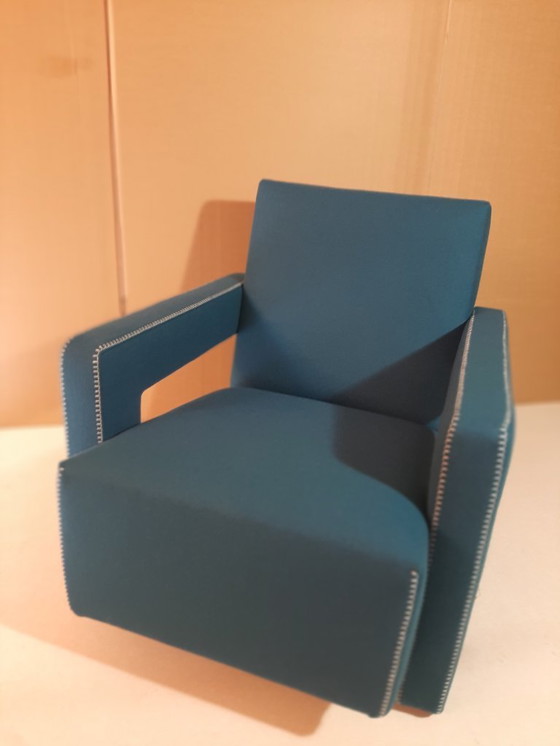 Image 1 of CASSINA 637 UTRECHT fauteuil (NIEUW, NOOIT GEBRUIKT) in 13L OTHANIO WOL met natuurlijke draadstiksels en paardenpunt