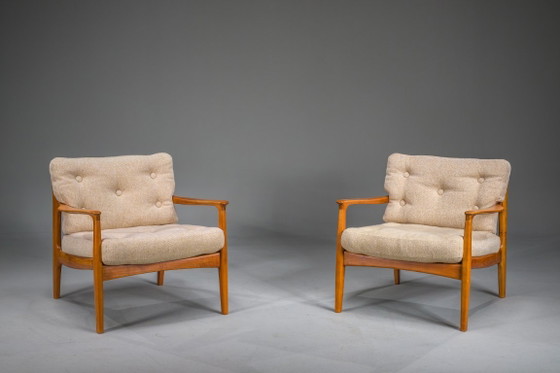 Image 1 of Bank en stoelen van Eugen Schmidt voor Soloform, jaren 60, set van 3.