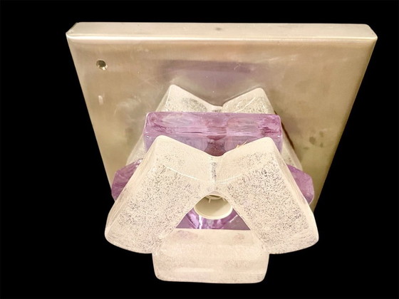 Image 1 of Albano Poli by Poliarte wandverlichting glas murano, Italië 1970