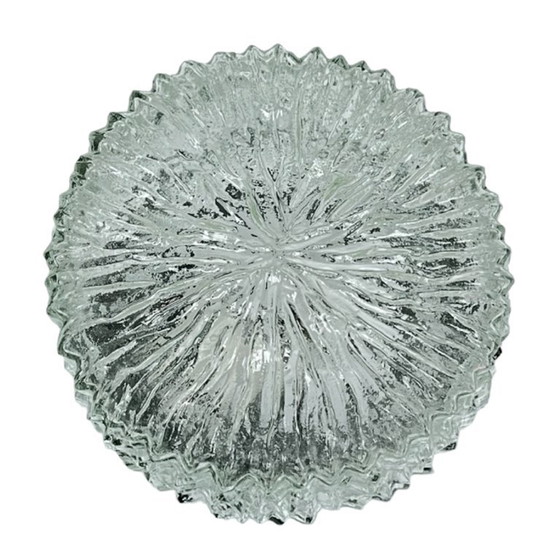 Image 1 of Bark glass type ceiling lamp Hillebrand Leuchten, Germany, 1970s.