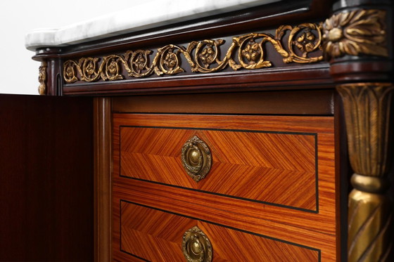 Image 1 of Hoogwaardige 20e-eeuwse mahonie buffetkast in Lodewijk XVI-stijl, E.P. Ehalt, Frankrijk