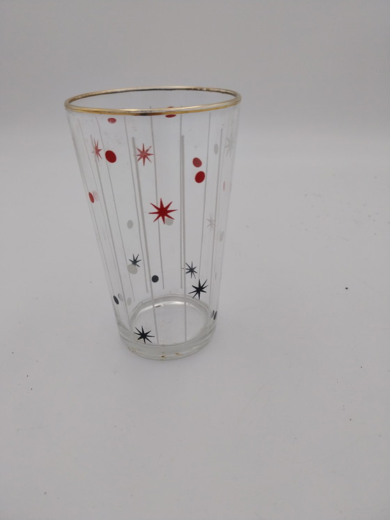 Image 1 of Juego de 5 vasos de agua de mediados de siglo de Francia.