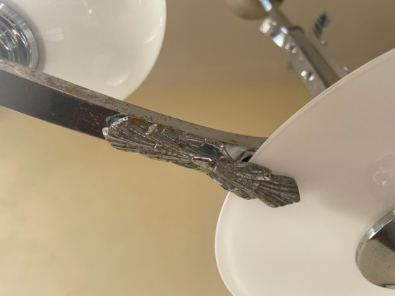 Image 1 of Hängelampe Deckenlampe Lampe Art Deco 1930 Französisch