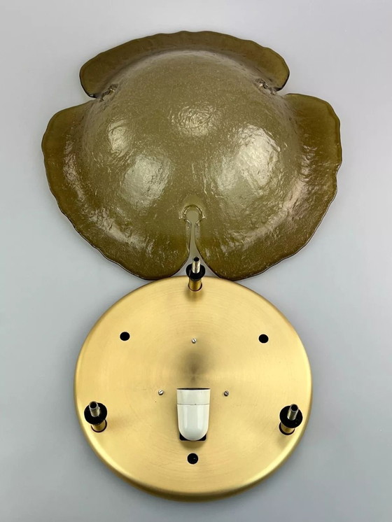 Image 1 of 60's 70's Peill & Putzler Plafonnier Verre Space Design Lampe